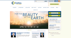 Desktop Screenshot of cantussings.org